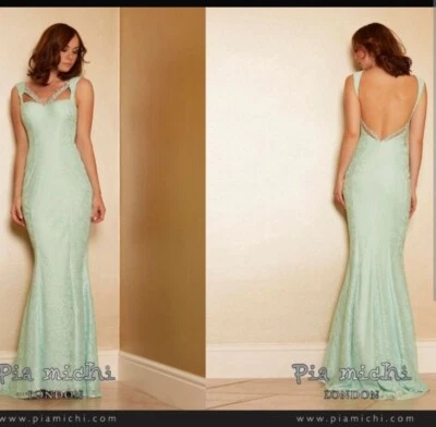 H) Pia Michi 1658 Neuwertig Party Anlass Ballkleid Gr. Eur 40 UK 12 - Bild 1 von 4