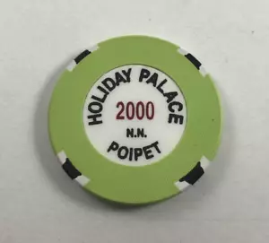 Chip de casino vintage Holiday Palace Poipet 2000 para juegos - Imagen 1 de 2