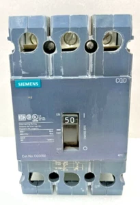 SIEMENS CQD350 SCHUTZSCHALTER 50A 3 POLIG 50/60Hz NEU SCHNELLER VERSAND - Bild 1 von 10