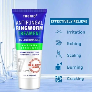 ANTIFUNGAL RINGWORM TREATMENT CREAM FOR SKIN AND FOR ITCHY FEET & BODY - Picture 1 of 7