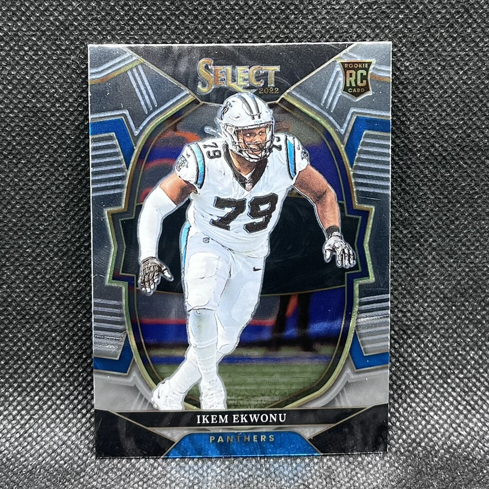 Ikem Ekwonu #34 Concourse Rookie Card 2022 Panini Select Football CAR RC - Image 1 of 2