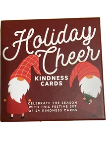 Holiday Cheer Kindness Karten Festliche Hilfe für friedliche Weihnachten Set/24 - Bild 1 von 9