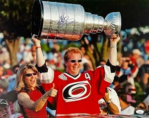 GLEN WESLEY Autographed SIGNED 16x20 STANLEY CUP PHOTO 2006 HURRICANES JSA CERT - Picture 1 of 9
