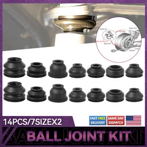 14X Universal Rubber Ball Joint Rubber Dust Boot Cover Track Rod End Set Kits. - Foto 1 di 8