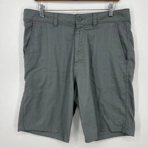 O'Neill Chino Shorts Men's Size 34 Gray Vtg Y2K Skate Flat Front 10" Inseam - Picture 1 of 9