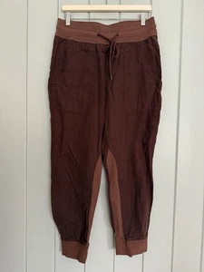 Neu ohne Etikett Anthropologie Nomad hoch geschnittene spitz zulaufende Cargo-Jogginghose M mittelbraun neu - Bild 1 von 6