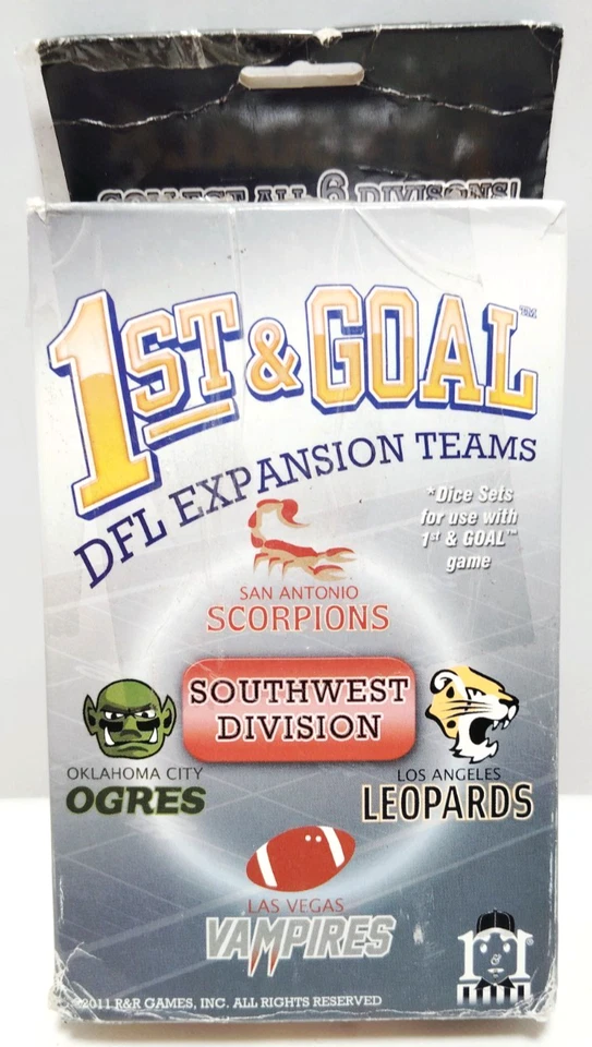 1st & Goal DFL Expansion Teams-SW Division, Ogres, Leopards, Scorpions, Vampires - Image 1 of 2