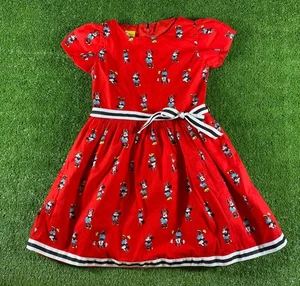 Vestito bambina Disney Minnie Mouse taglia 10 rosso vestito manica corta ottimo - Foto 1 di 9