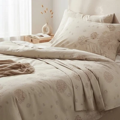 Completo Lenzuola Matrimoniali Caleffi in 100% Cotone Art. Country Chic - Immagine 1 di 4