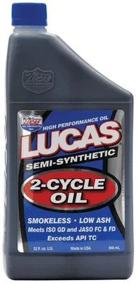 Aceite de motor semi sintético Lucas 2 ciclos 1qt Cobra motocicleta CM50 97-06 Foto 1 de 4