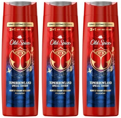 Old Spice ROCKSTAR TOMORROWLAND SPECIAL EDITION Duschgel Shower Gel 3x 250ml NEU - Bild 1 von 4
