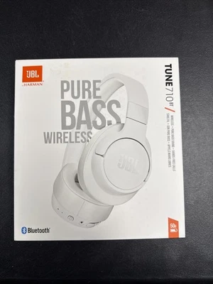 JBL JBLT710BTWHTAM Tune 710BT Wireless Over-Ear Headphones - Image 1 of 3