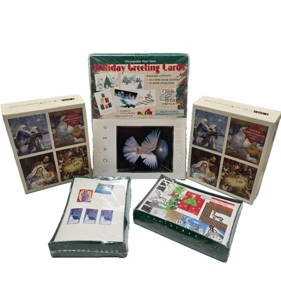 Lote de 113 tarjetas de Navidad surtidas con sobres caja abierta variedad vacaciones Foto 1 de 4