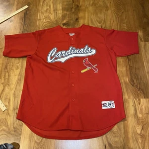 VTG Mark McGwire St Louis Cardinals Jersey Mens XL True Fan Red MLB Baseball - Picture 1 of 9