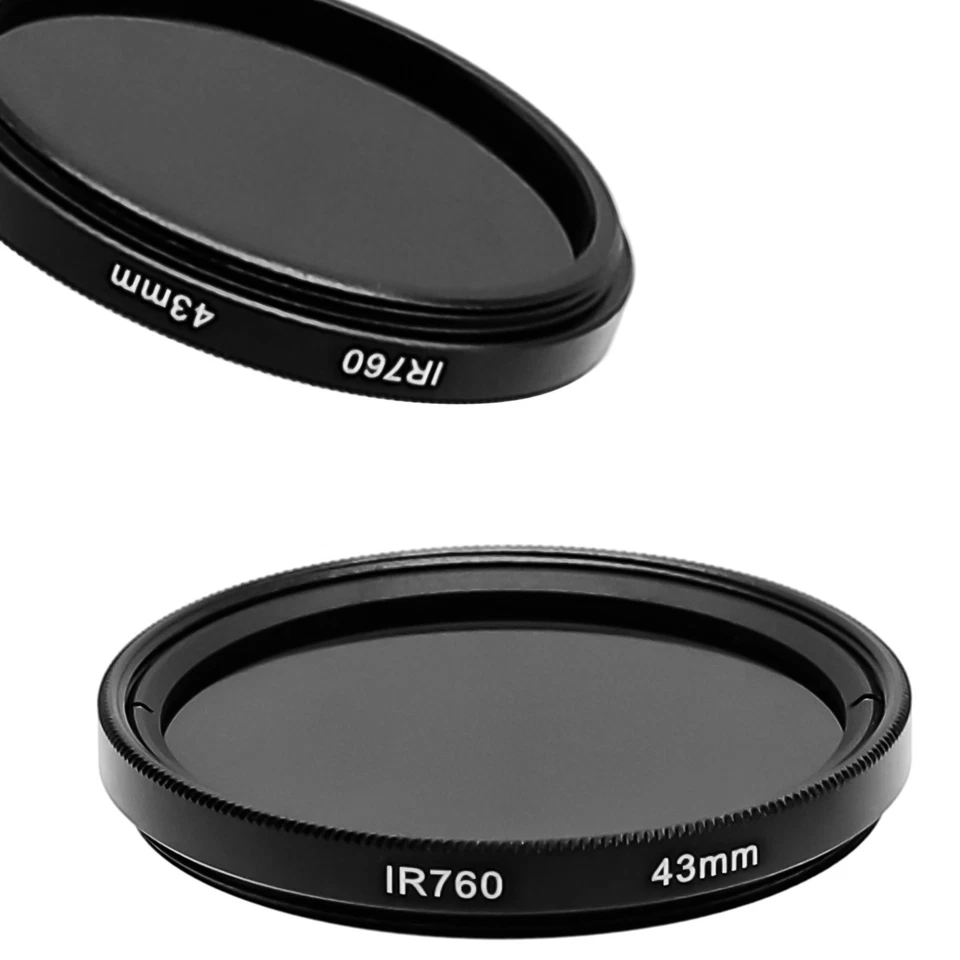 InfraRed Filter IR760 Infrared X-RAY IR Filter for 40.5/43/46/49/52/62/67/86mm。 - Image 1 of 4