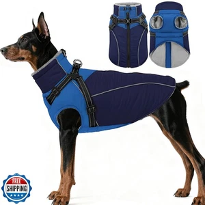ASENKU Reflective Dog Coat with Built-in Harness, Windproof Fleec - Picture 1 of 5