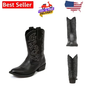 Bequeme Jungen Westernstiefel mit gepolsterter Innensohle - robust & pflegeleicht - Bild 1 von 8