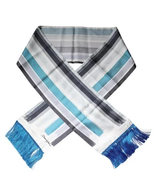 Bufanda de seda a rayas con flecos Dolce & Gabbana para hombre bufandas multicolores Foto 1 de 4