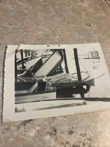 Vintage Original Photo Galveston Texas Hurricane 1961 Devastation Disaster B&W - Picture 1 of 1