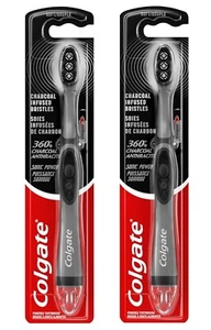Cepillo de dientes vibrador sónico Colgate carbón cerdas suaves (2 paquetes) - Imagen 1 de 5
