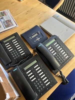 Telefonanlage, 3xSiemens Optiset, Tiptel 332 Anrufbeantworter, H150E Office One - Bild 1 von 4
