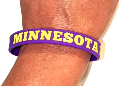 LOT OF 3 "Minnesota Vikings" "SKOL" Wristbands bracelets - Image 1 of 3
