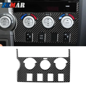 1x Carbon Fiber AC Switch Control Panel Frame Trim A For Toyota Tundra 2007-2013 - Imagen 1 de 11