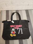Large Mickey Mouse Walt Disney World 71 Black Nylon Tote Bag New With Tags