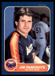1986 Fleer Jim Pankovits a Houston Astros #307