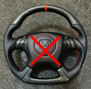 7th Gen HONDA ACCORD INSPIRE V6 Hydro Dip CARBON CUSTOM STEERING WHEEL SPORTS - Picture 1 of 9