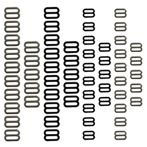 20 pz fibbia scorrevole in ferro resistente 1"" e 3/4"" nero opaco e luminoso - 3PK - Foto 1 di 7