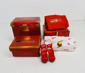 Rainbow High Mini Accessories Studio High Heels Red Black Gold Studded NEW - Picture 1 of 5
