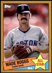 Wade Boggs 2020 Topps 1985 35th Anniversary All-Stars 5x7 Gold #85AS-21 4/10 Red