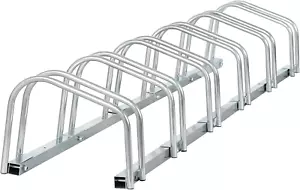 1-6 Bike Rack Bicycle Floor Parking Stand for Mountain Bike Road Bike Indoor Out - Picture 1 of 8