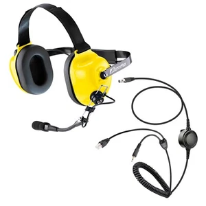 Casque antibruit jaune pour Kenwood RJ45 8 broches TM-261A TM-271A TM-461A - Photo 1/7