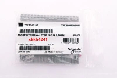 New Schneider 170XTS00100 Modicon Momentum Terminal Blocks Screw Type 18 Pin #AT - Image 1 of 2