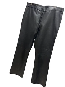 VS2 by Vakko Black Lambskin Leather pants - Picture 1 of 7