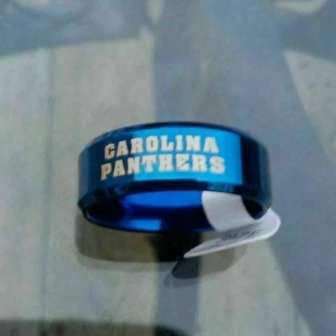 Carolina Panthers Team Titanium Ring, style #3 Cover