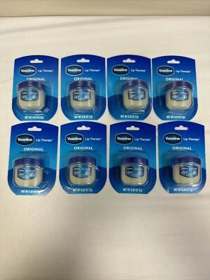 8 件凡士林润唇膏迷你石油果冻保湿霜原装 0.25 盎司 — 第 1/2 张图片