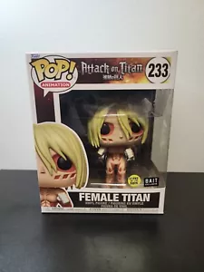 Funko Pop Female Titan #233 Attack on Titan GITD BAIT EXCLUSIVE Free Shipping! - Picture 1 of 8