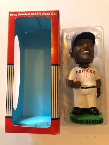 BOSTON RED SOX PEDRO MARTINEZ MLB BASEBALL VINTAGE BOBBLE HEAD PLAYER DOLL NEW Cover