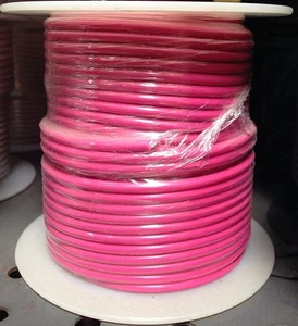Carrete a granel calibre 12 100 pies, alambre de cobre varado color rosa claro (hecho en EE. UU. - Imagen 1 de 3