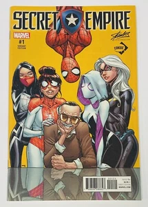 Marvel Secret Empire #1 Spider-Man ASM Stan Lee Campbell Cover B Conque 2017 MCU - Picture 1 of 2
