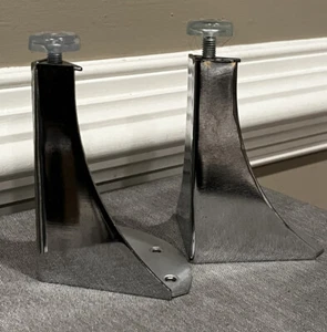 4 3/4 Inch Metal Furniture Legs & Adjustable Lever - Sofa Couch Ottoman Set of 2 - Picture 1 of 10