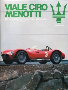 Viale Ciro Menotti, the magazine for Maserati Enthusiasts no.62 1992 - Picture 1 of 1