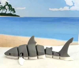 3D Printed Shark, 6.5 Inches Articulated Shark Toy, Fidget ADHD Autism Toy - Picture 1 of 4