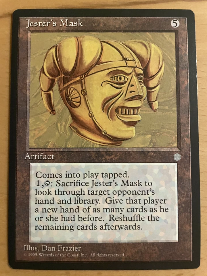 Jester's Mask  (Ice Age), EX Magic Karte MtG, Narrenmaske Eiszeit Vintage - Bild 1 von 1