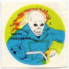 GHOST MOTORIST #3 CHROME SUPERHEROES OVALTINE MARVEL SUPER HERO 1983 REYAUCA