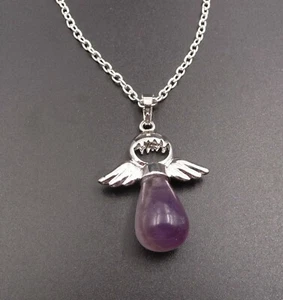 Collier "Mon Ange gardien" en Améthyste du Brésil - Foto 1 di 4