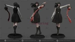 Chainsaw Man Asa Yoru 3D Printing Unpainted Figure Model GK Blank Kit New Stock - Picture 1 of 6